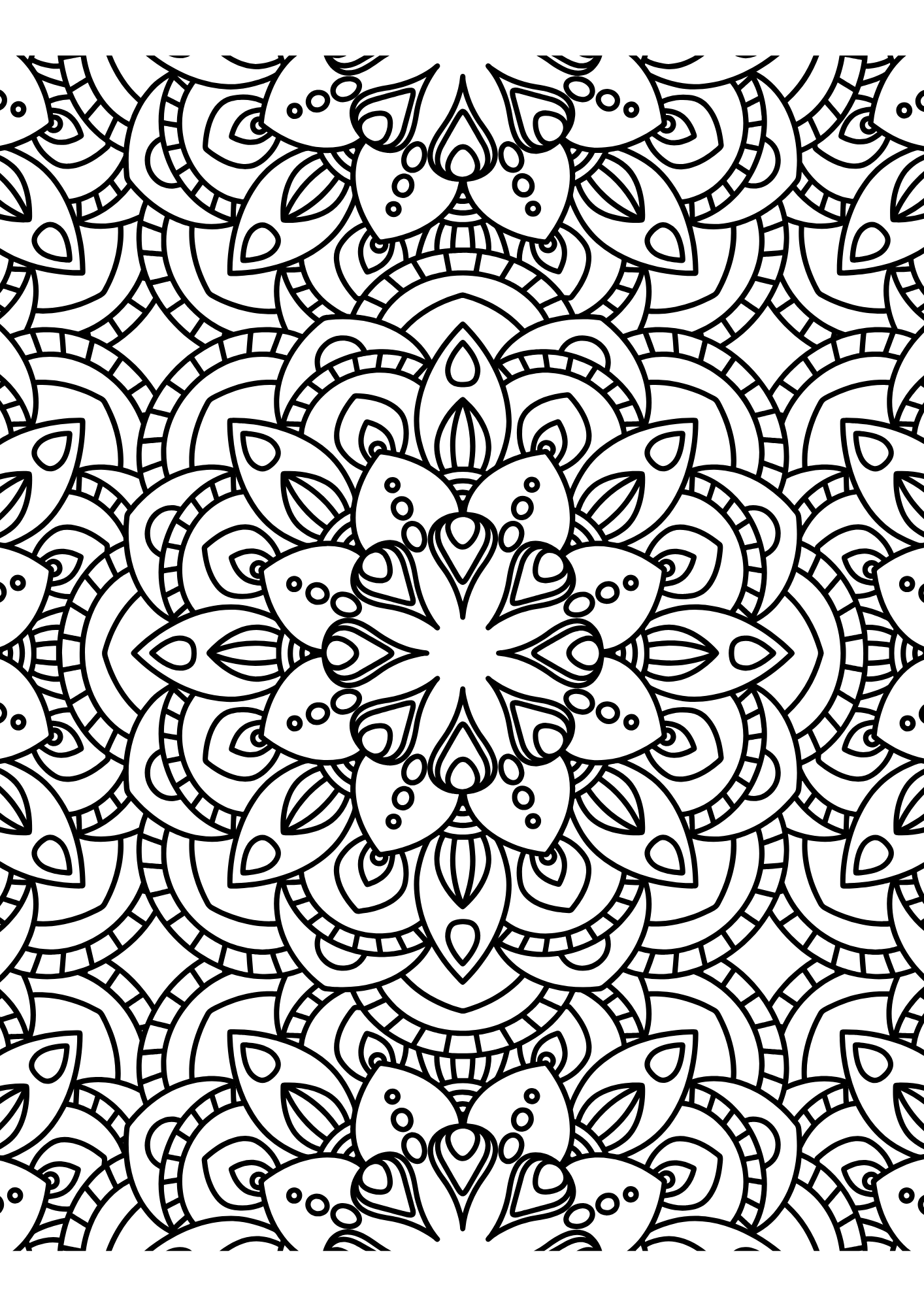 Mandala Relaxation (Meditation colouring Book)