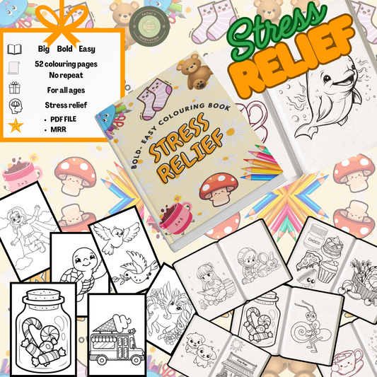 Stress-Relief (colouring Book) for all ages